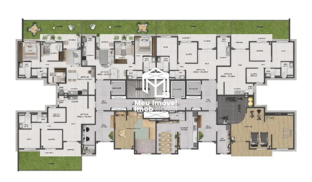 Apartamento, 2 quartos, 60 m² - Foto 12