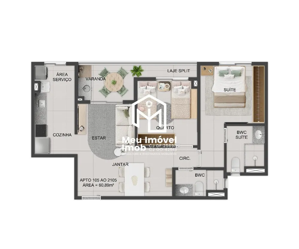 Apartamento, 2 quartos, 60 m² - Foto 13