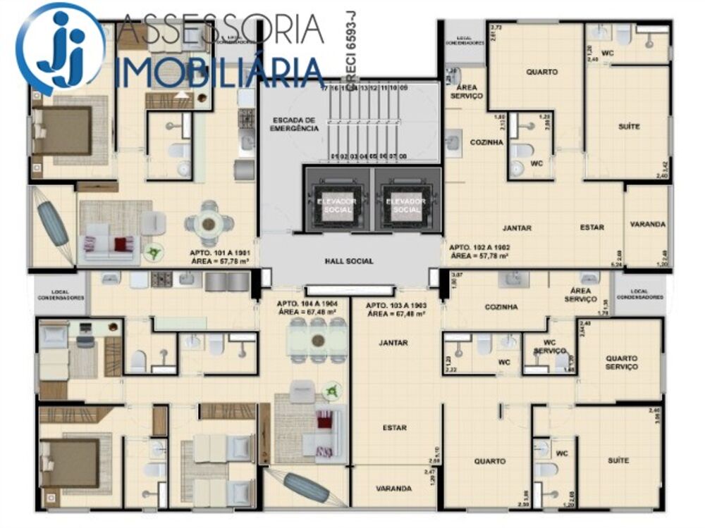 Apartamento à venda com 2 quartos, 52m² - Foto 8