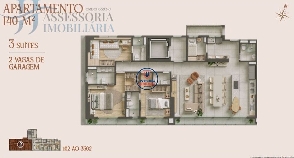 Apartamento à venda com 4 quartos, 176m² - Foto 9