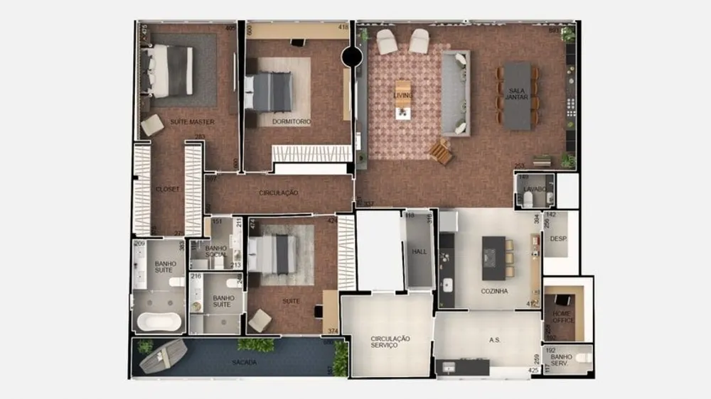 Apartamento, 3 quartos, 246 m² - Foto 9
