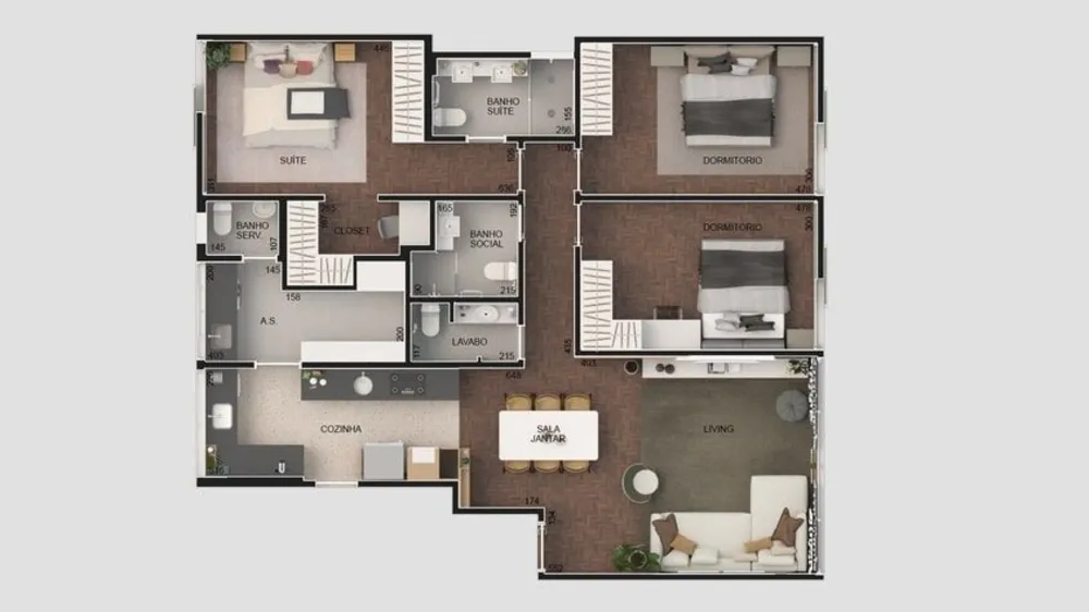 Apartamento, 3 quartos, 131 m² - Foto 4