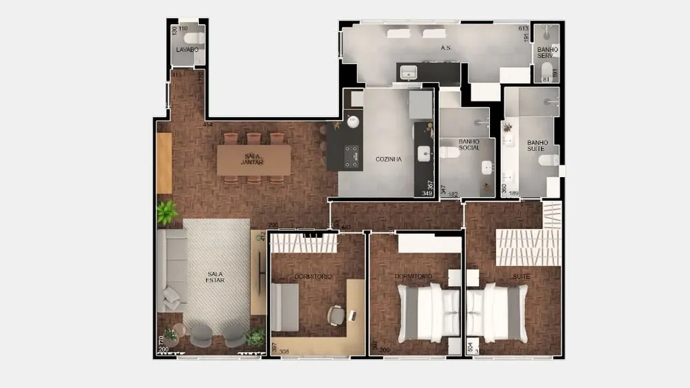 Apartamento, 3 quartos, 134 m² - Foto 1
