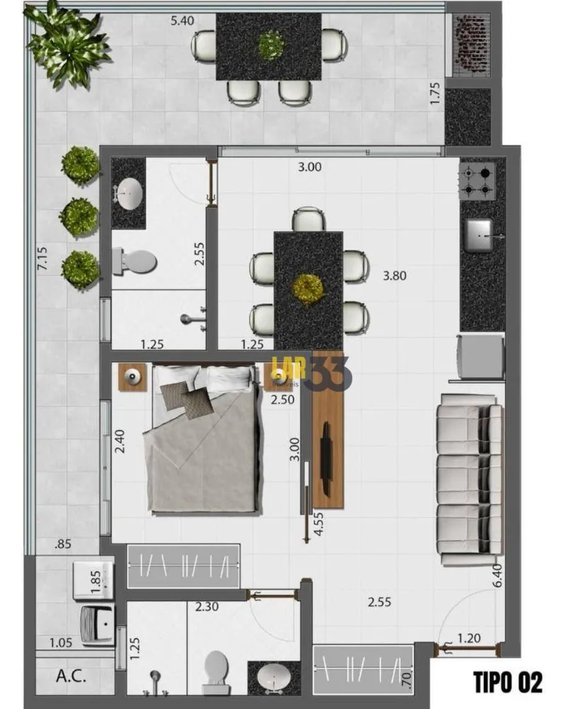 Loft, 42 m² - Foto 4