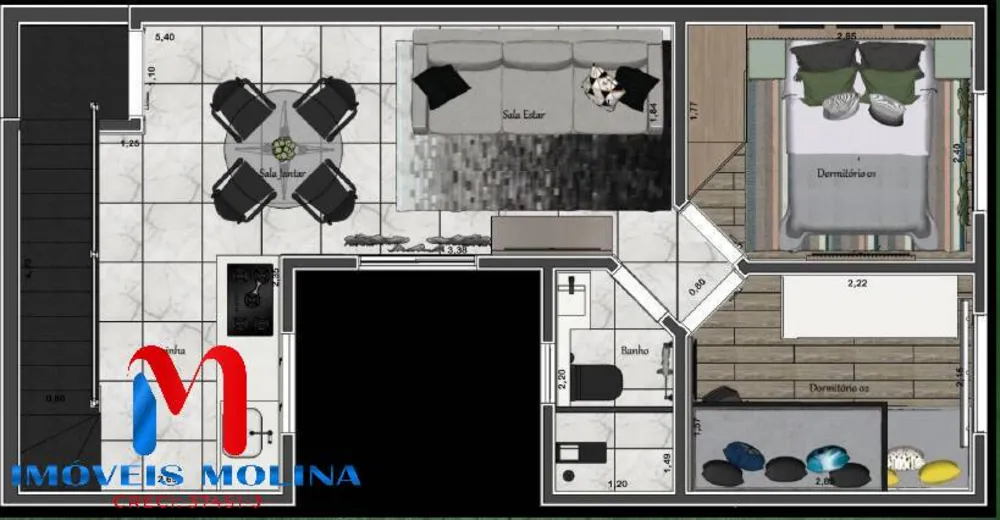 Cobertura, 2 quartos, 90 m² - Foto 2
