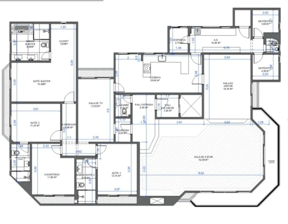 Apartamento, 4 quartos, 272 m² - Foto 2