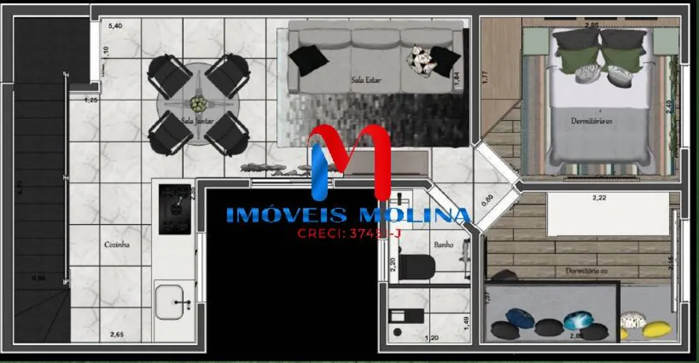 Apartamento, 2 quartos, 75 m² - Foto 2
