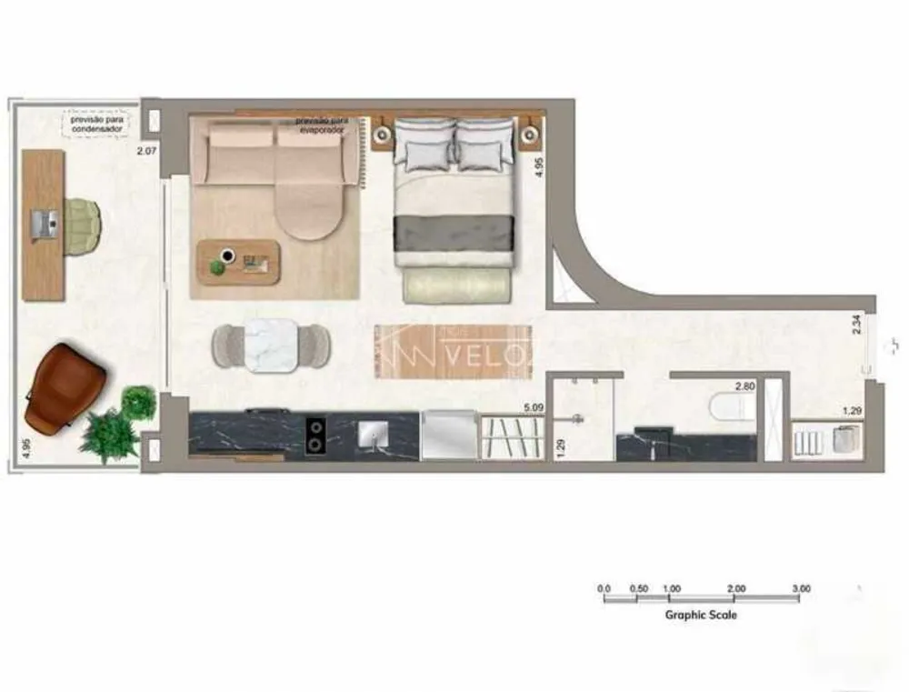 Apartamento, 1 quarto, 47 m² - Foto 8