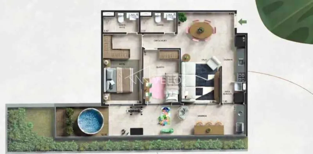 Apartamento, 2 quartos, 100 m² - Foto 20