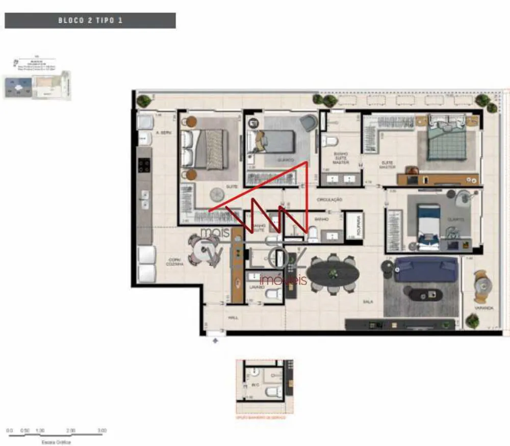 Apartamento, 3 quartos, 115 m² - Foto 21