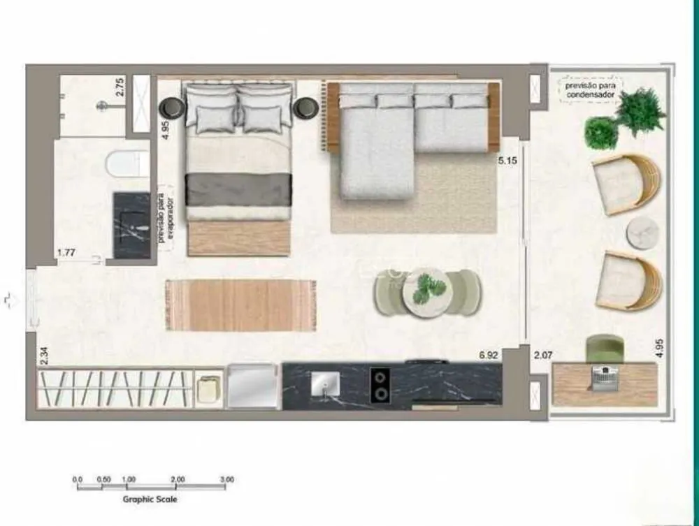 Apartamento, 1 quarto, 45 m² - Foto 5