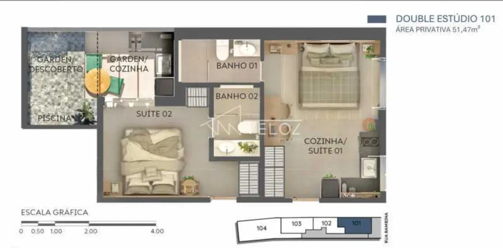 Apartamento, 2 quartos, 51 m² - Foto 12