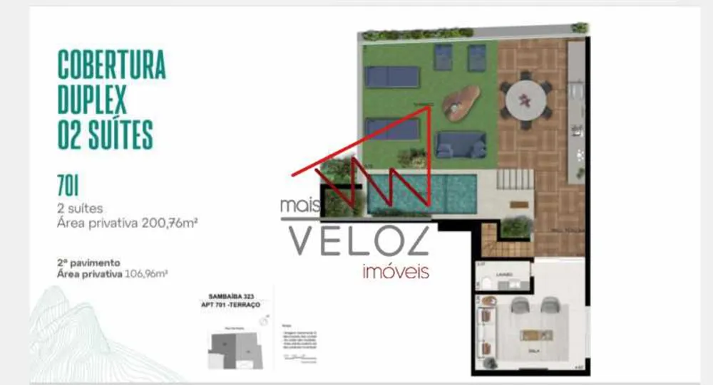 Cobertura, 2 quartos, 200 m² - Foto 3