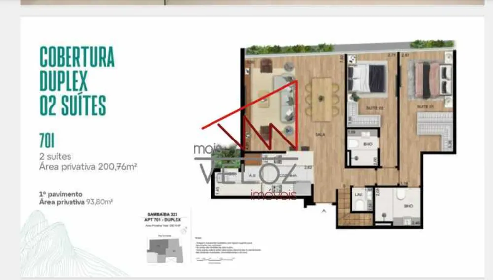 Cobertura, 2 quartos, 200 m² - Foto 4