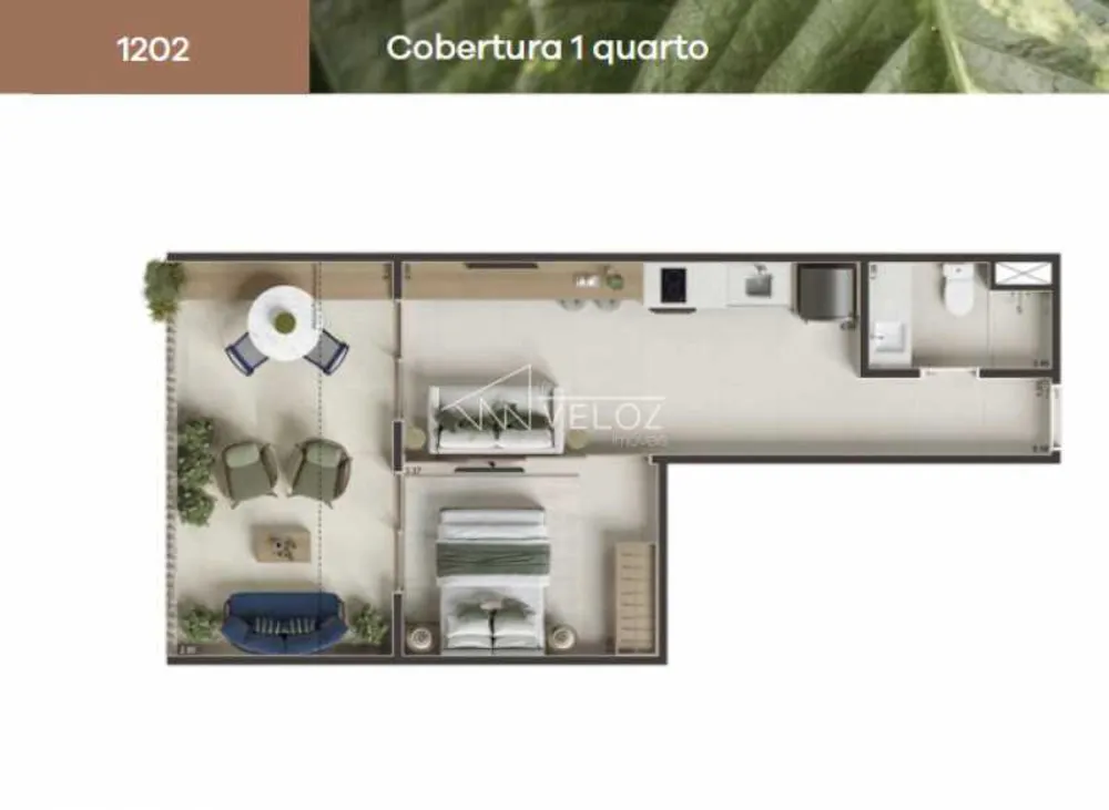 Apartamento, 1 quarto, 52 m² - Foto 2