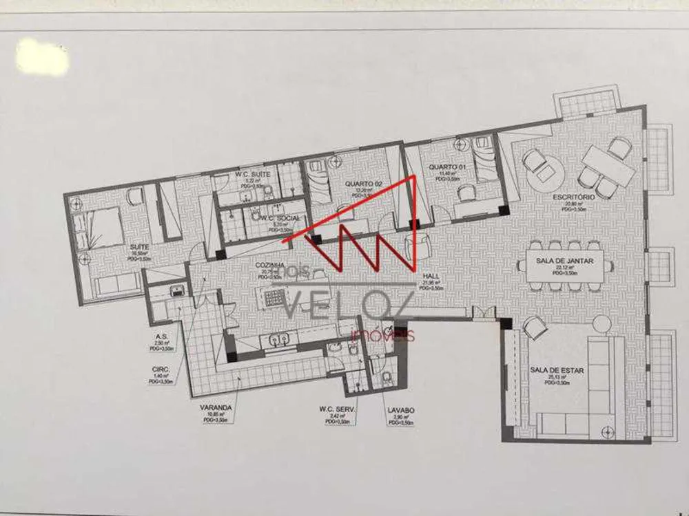 Apartamento, 3 quartos, 189 m² - Foto 9