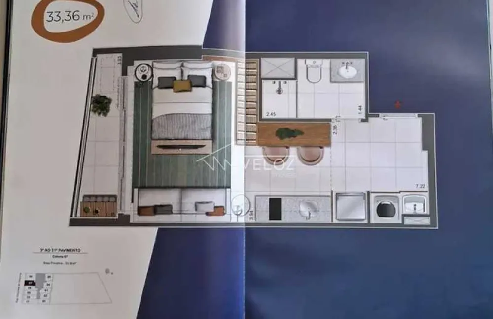 Kitnet-Studio, 33 m² - Foto 5