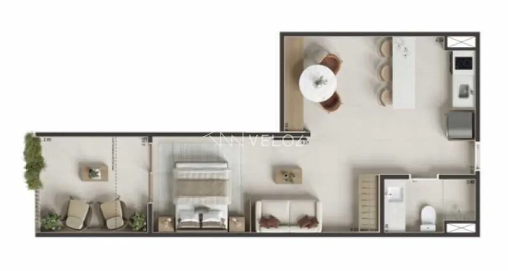 Apartamento, 1 quarto, 42 m² - Foto 5