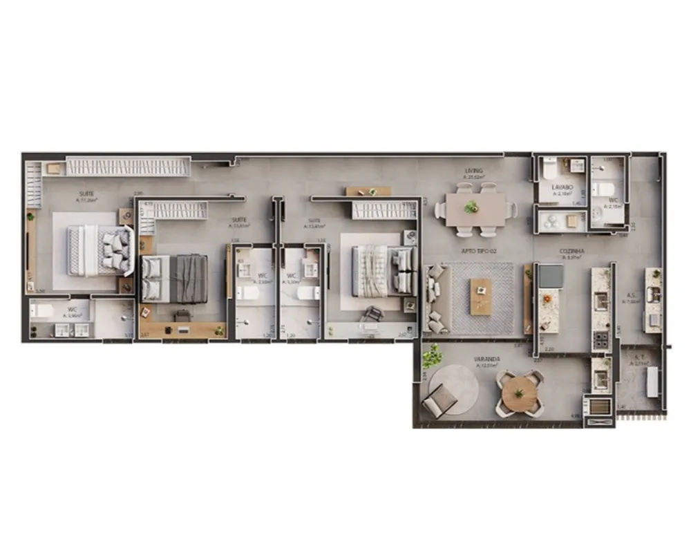 Apartamento, 3 quartos, 131 m² - Foto 14