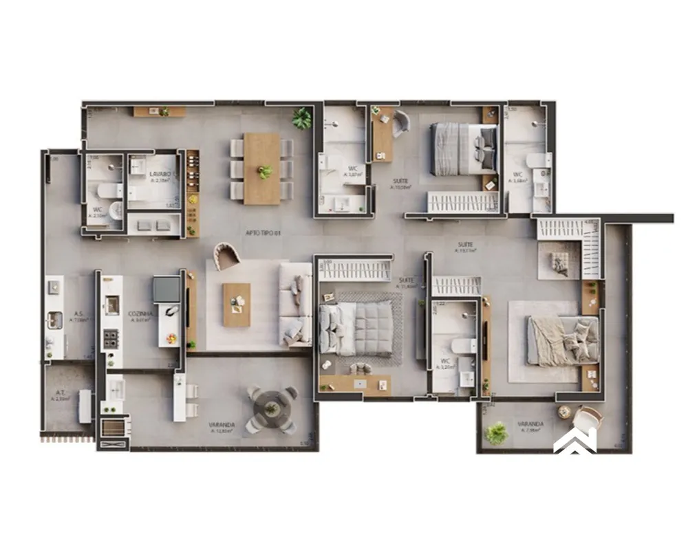 Apartamento, 3 quartos, 131 m² - Foto 13