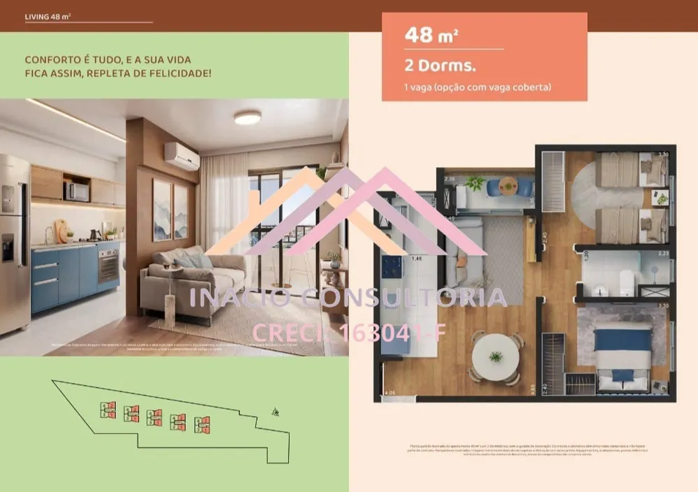 Apartamento, 2 quartos, 48 m² - Foto 10