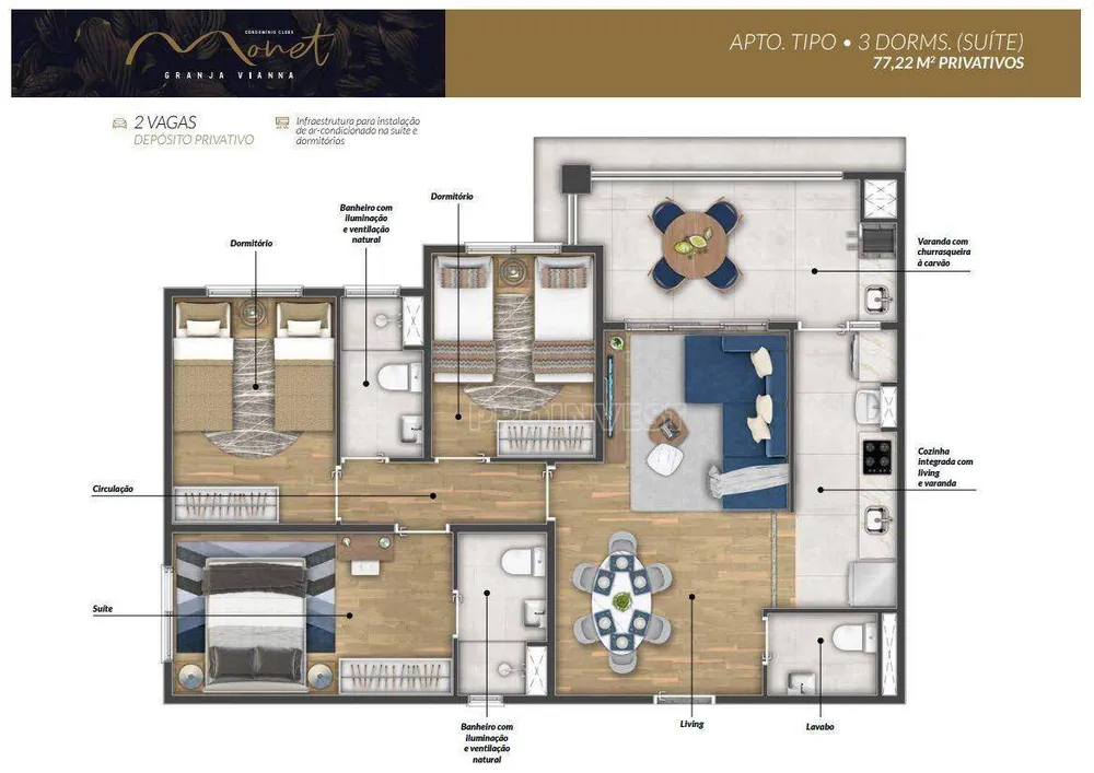 Apartamento, 3 quartos, 154 m² - Foto 7