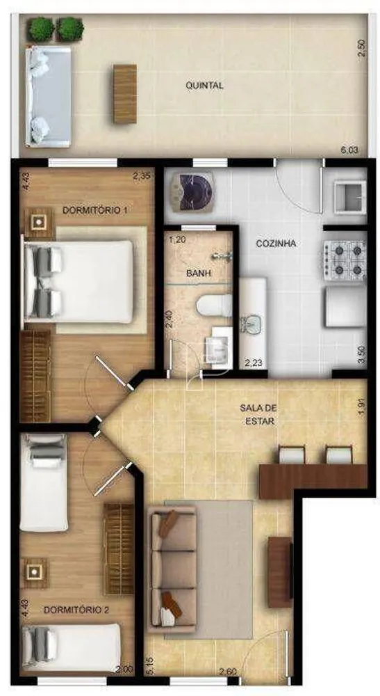 Apartamento, 2 quartos, 62 m² - Foto 8