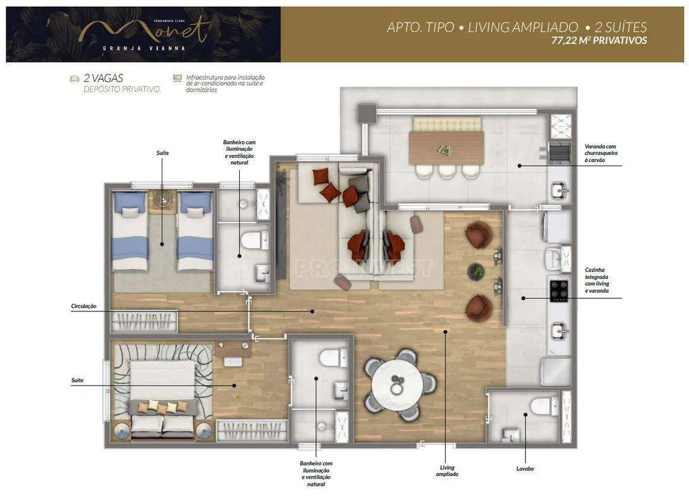 Apartamento, 3 quartos, 77 m² - Foto 12