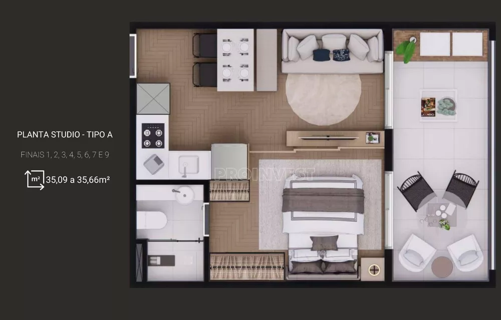 Apartamento, 1 quarto, 35 m² - Foto 6