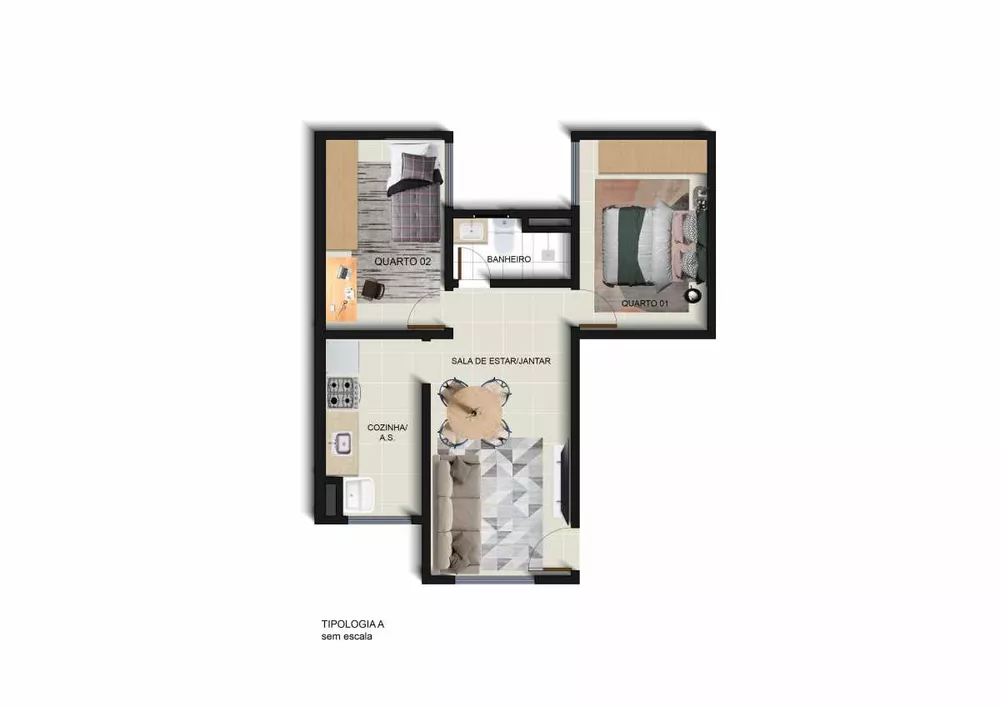 Apartamento, 2 quartos, 48 m² - Foto 16