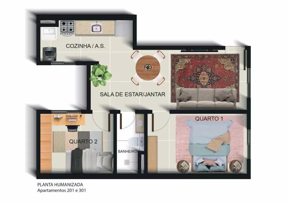 Apartamento, 2 quartos, 45 m² - Foto 9