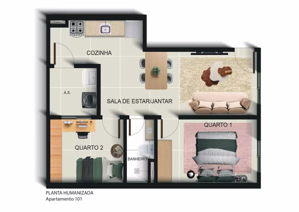 Apartamento, 2 quartos, 45 m² - Foto 10