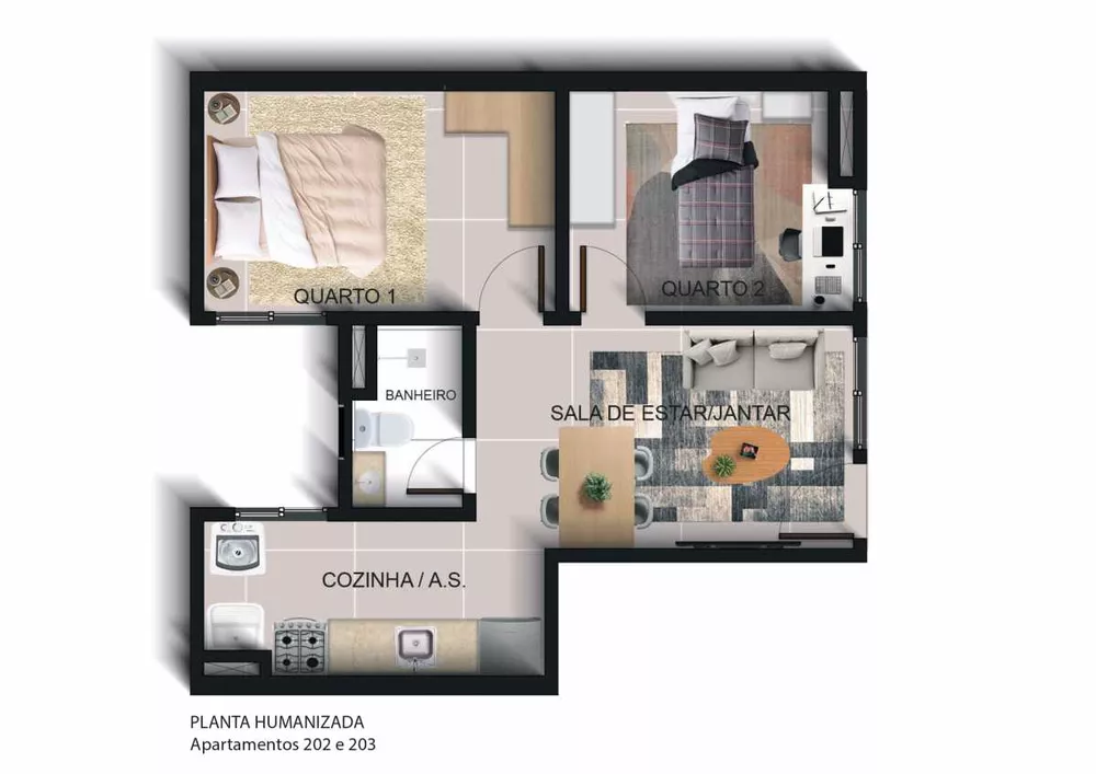 Apartamento, 2 quartos, 45 m² - Foto 13
