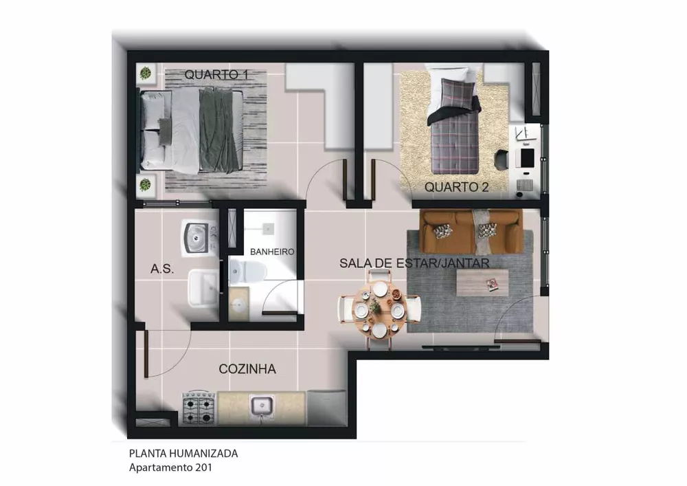 Apartamento, 2 quartos, 45 m² - Foto 14