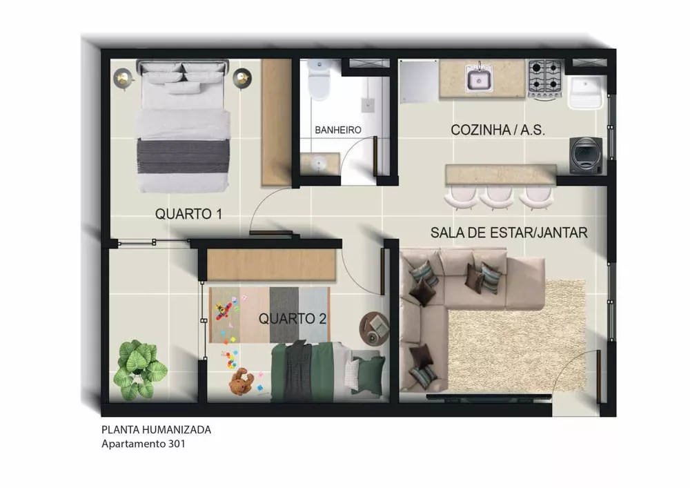 Apartamento, 2 quartos, 45 m² - Foto 11
