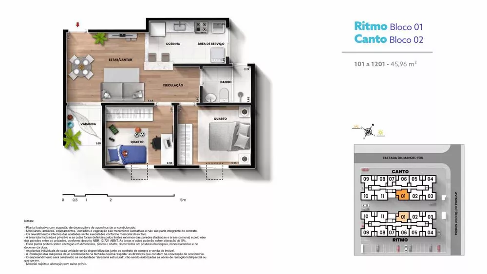 Apartamento, 2 quartos, 48 m² - Foto 15