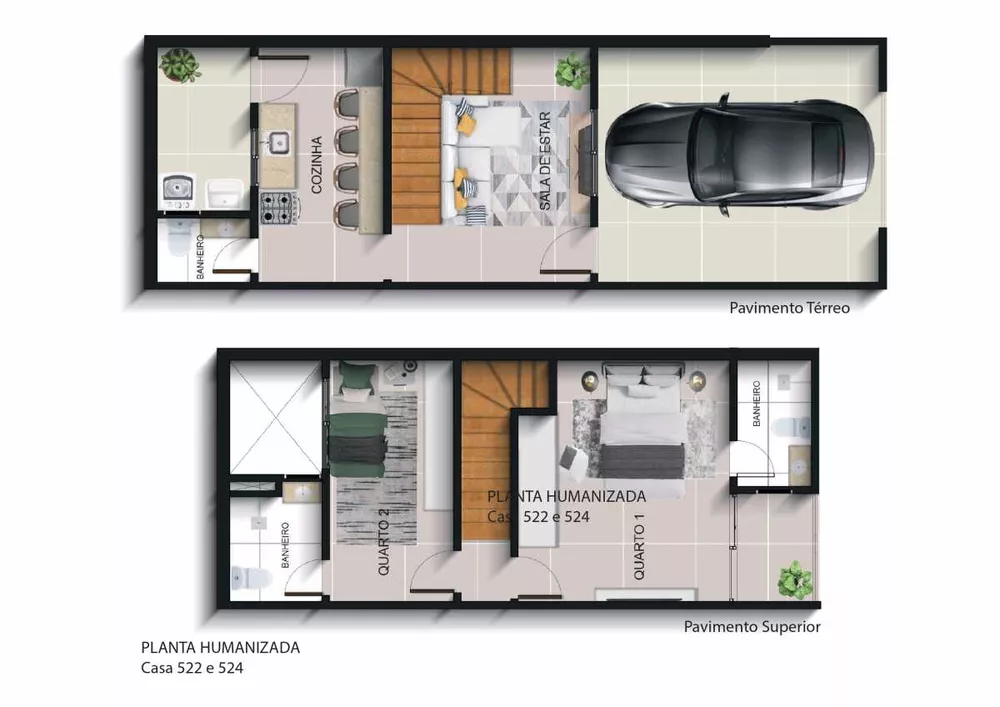 Casa, 2 quartos, 72 m² - Foto 14