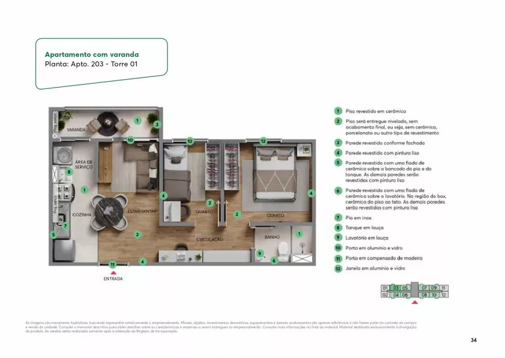 Apartamento, 2 quartos, 36 m² - Foto 26