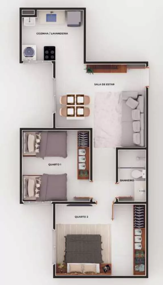 Apartamento, 2 quartos, 59 m² - Foto 12