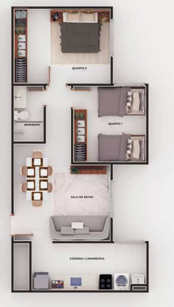 Apartamento, 2 quartos, 59 m² - Foto 9