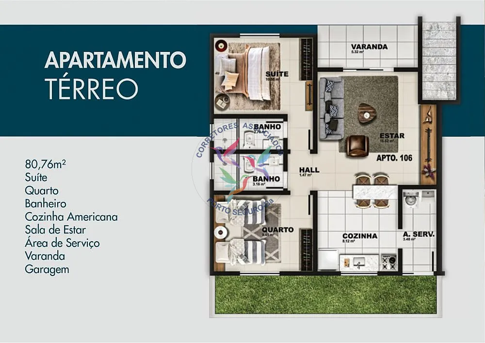 Apartamento, 1 quarto, 67 m² - Foto 1