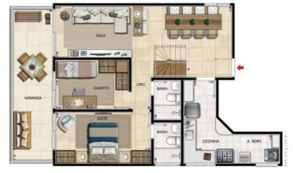 Cobertura, 2 quartos, 145 m² - Foto 21