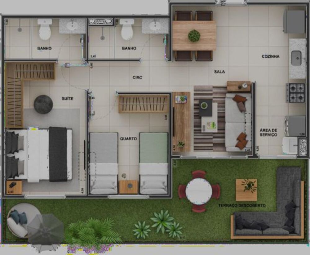 Apartamento, 2 quartos, 65 m² - Foto 16