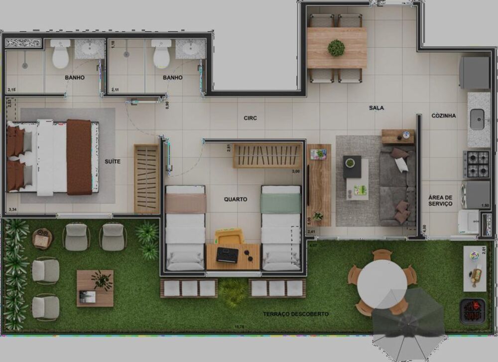 Apartamento, 2 quartos, 65 m² - Foto 8