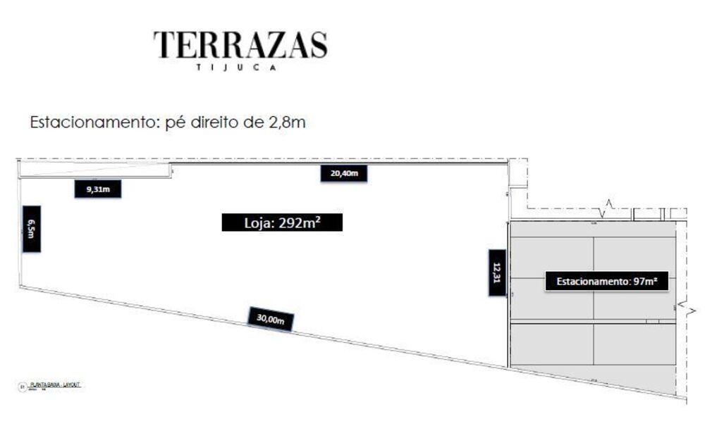 Loja-Salão, 290 m² - Foto 1