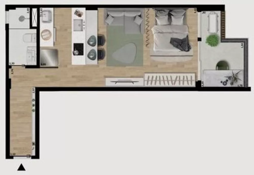 Apartamento, 1 quarto, 62 m² - Foto 32