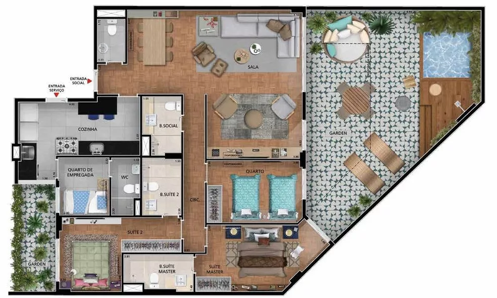 Cobertura, 3 quartos, 213 m² - Foto 16