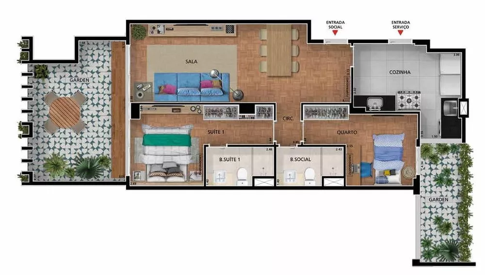 Cobertura, 3 quartos, 213 m² - Foto 11