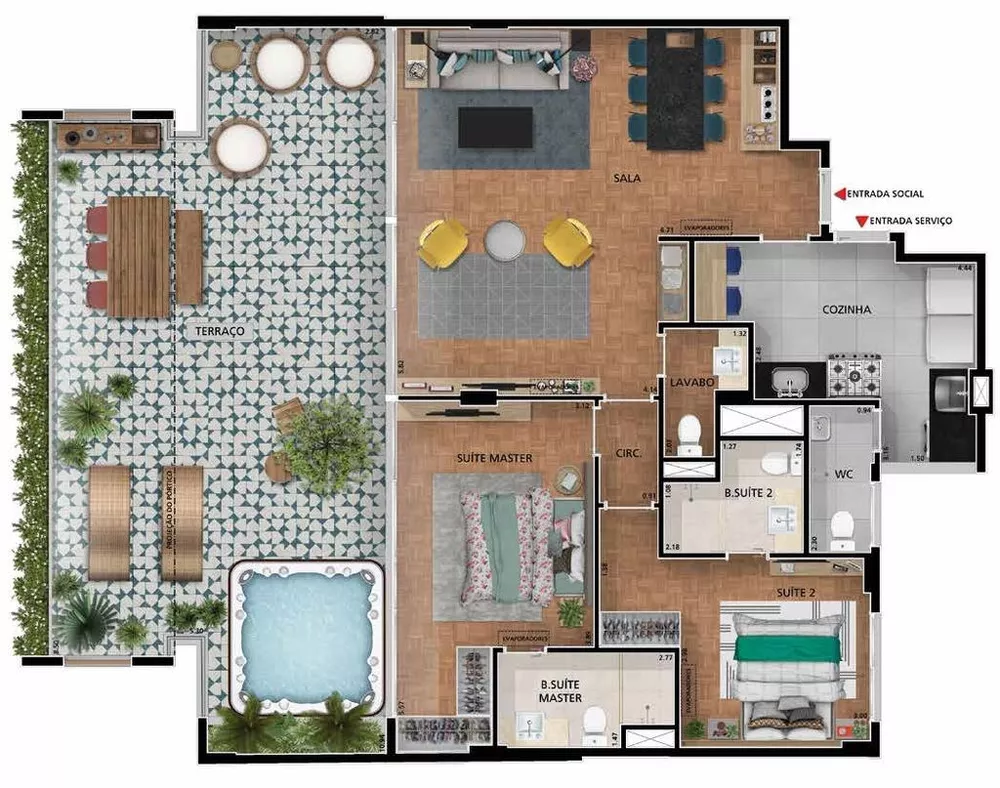 Cobertura, 3 quartos, 213 m² - Foto 15