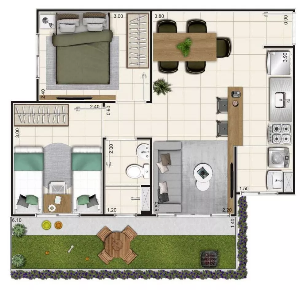 Apartamento, 2 quartos, 41 m² - Foto 17